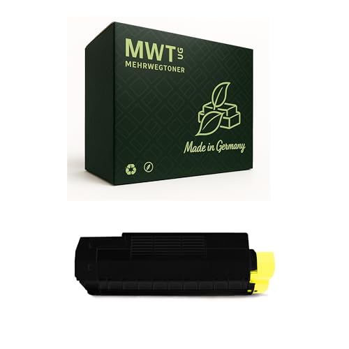 Cartouche de toner jaune Oki C3200 de rechange pour 42804537 Mehrwegtoner