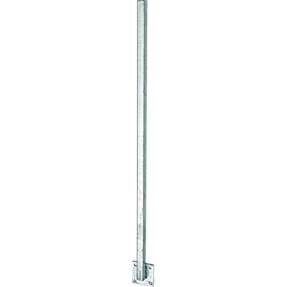 Alberts 700225 Palo universale, saldato direttamente contro la piastra, da avvitare, lunghezza 1150 mm, palo 30 x 30 mm