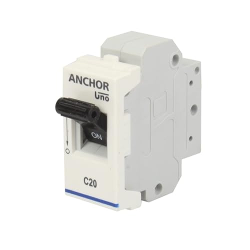 Image of Anchor by Panasonic 65983 UNO Mini Penta Modular 20 Ampere Single Pole C Curve MCB