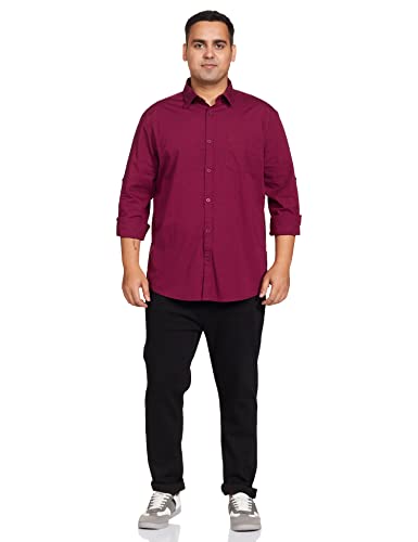 Image of Amazon Brand - Symbol Men's Cotton Shirt | Casual | Plain | Full Sleeve | Summer - Regular Fit (Available in Plus Sizes)