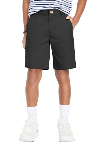 Youth Boys Golf Shorts Stretch Lightweight Kids School Uniform Clothes Flat Front Casual Khaki Hybrid Chino Dress Short