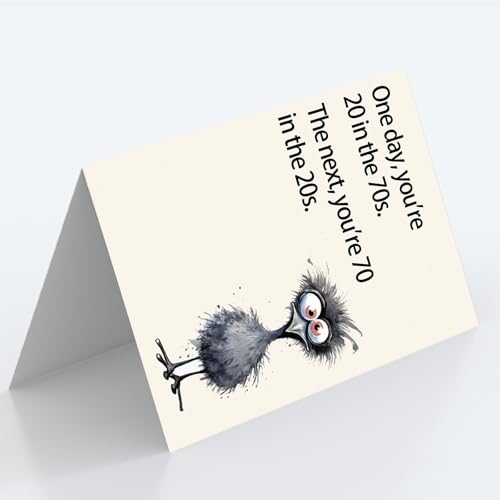 Funny 70th Birthday Card Gifts for Women Men, Happy 70th Birthday Decorations for Dad Mom, Cool Gifts for 70 Year Old Woman Man