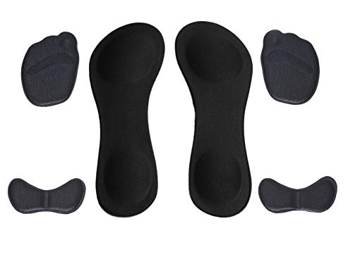 HappyStepรยฎ 3-in-1 Shoe Cushioning Kits: 1-Pair X High Heel Insoles, 1-Pair X Ball of Foot Cushion + 1-Pair X Heel Liner (Color: Black) for Women Size 5-8 HappyStepรยฎ 3-in-1 Shoe Cushioning Kits: 1-Pair X High Heel Insoles, 1-Pair X Ball of Foot Cushion + 1-Pair X Heel Liner (Color: Black) for Women Size 5-8