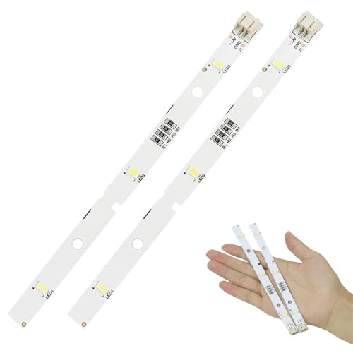 JASOLYI 2pcs LED Fridge Strip Light for RONGSHENG/HISENSE, LED Fridge Light, Refrigerator LEDs Strip Lights for BCD-518WT, Refrigerator Lighting Lights Bar BCD-532WD11HP(16x1cm)
