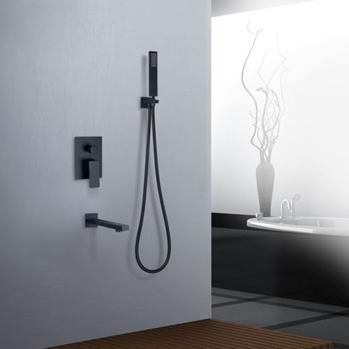 Mitigeur de baignoire en or brossé mural pour salle de bain chic - 2
