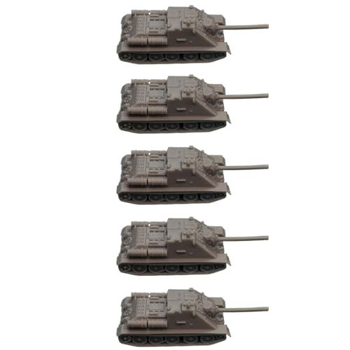 5PCS 1/144 Scale SU-85 Tank Destroyer 3D Resin Model DIY Military Collectible Diorama
