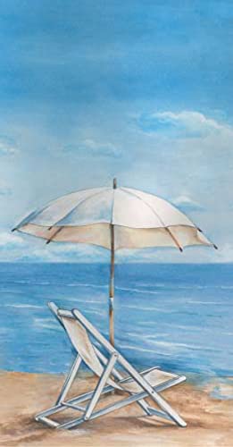 Serviettes invité plage lot de 32 essuie-mains jetables horizon bleu pour buffet et cuisine
