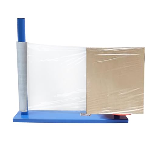 WUSILILU Manual Handle Stretch Film Wrapping Dispenser, Goods Packing Machine, Manual Wrapping Machine for Warehouses, Factories, Supermarket