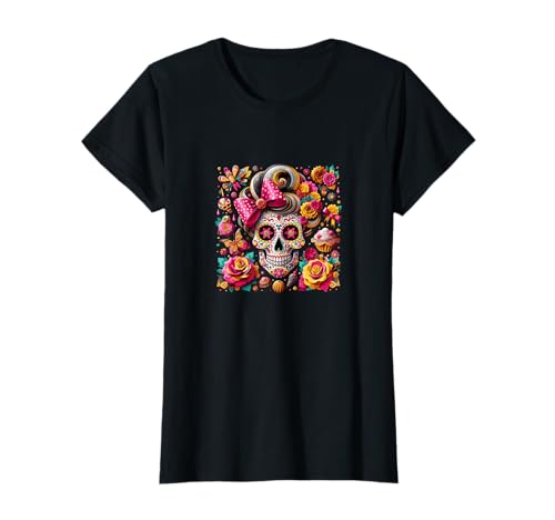 Dia De Los Muertos Day Of The Dead Sugar Skull - Camiseta para mujer Camiseta