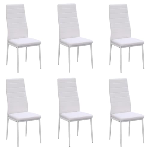 Stanew Chaises de Salle à Manger 6 Pièces, Chaise de Cuisine avec Pieds en métal, Chaises de...