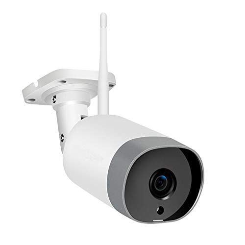 Outdoor Security Camera, 1080P Wi-Fi Surveillance Camera with IP66 Waterproof Metal housing, 50ft Night Vision, Motion Detection, Compatible with Alexa, 30 Days Cloud Trial, 128GB Local Storage