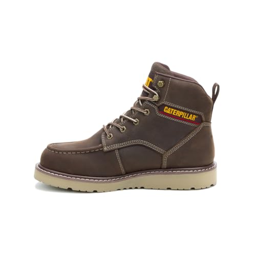 CAT Men's Reclaimer Wedge Waterproof Steel Toe Construction Boot, Coffee Bean, 12