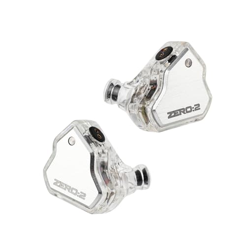 Image of Linsoul 7Hz x Crinacle Zero:2 in Ear Monitor, Updated 10mm Dynamic Driver IEM, Wired Earbuds Earphones, Gaming Earbuds, with OFC IEM Cable for Musician (Silver)