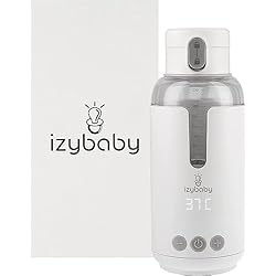 Calentador De Biberones Portatil Usb izybaby Nomad, calentador de biberón portátil, coche, temperatura ajustable, carga USB, calentador de leche materna