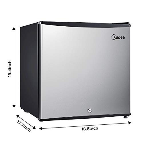 Midea MRU01M3ASL Freezer, 1.1 Cubic Feet, Stainless Steel, 30 Pounds on Fridge.com