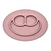 ezpz Mini Mat 12 Meses +. Plato 100% De Silicona Con Mantel Individual Incorporado Para Bebés Y Niños Pequeños. (Eummb005), Rosa Pálido, Mediano