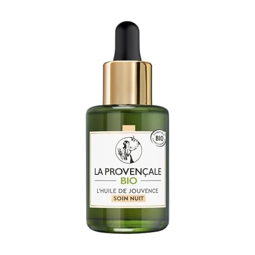 La Provençale - L'Huile de Jouvence Sérum Nuit - Soin Visage Certifié Bio - Huile d'Olive Bio AOC Provence - Pour Tous Types de Peaux, Même Sensibles - 30 ml