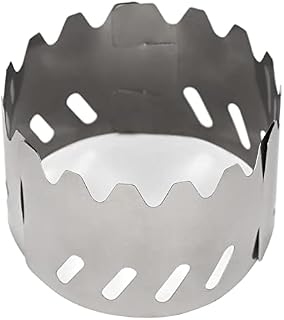 Lixada Alcohol Stove Windscreen Titanium 2-in-1 Ultralight Stove Rack Wind Screen for Camping Hiking Backpacking