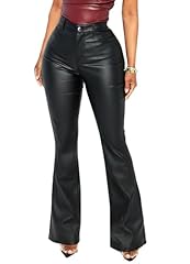 #2 Black Flare Leather Pants