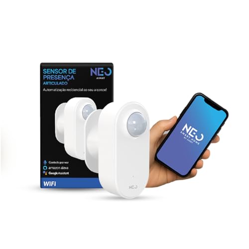 Sensor Inteligente de Presença Articulado 360 ou Portas e Janelas Zigbee ou Wi-Fi 2.4 GHz Branco Avant Neo (Presença Articulado 360º, WI-FI)