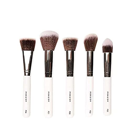 PRAUSH (Formerly Plume) 5 Pcs Essentials Face Brush Set