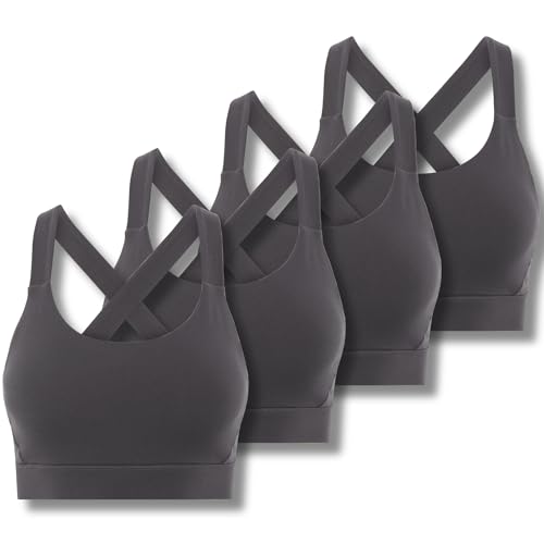 Sujetador deportivo con tiras FM London pack de 4 elasticidad cómoda