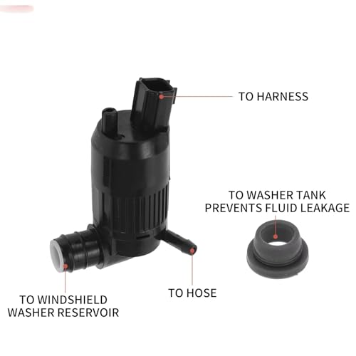 Bomba de limpiaparabrisas para Ford Taurus 2008-2019 con ojal repuesto BA53-17664-AA 4