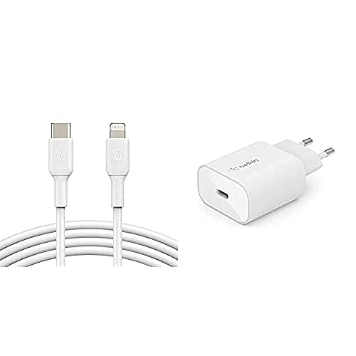 Cargador de pared Belkin de 25 W para viajes con cable Lightning incluido