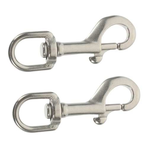 YARNOW Single Headed Snap Hook Stainless Steel Swivel Snap Hook Heavy Duty for Outdoor Sports Dog Leash