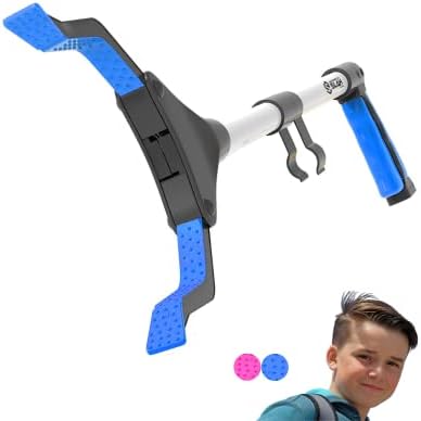 SLAH® 26inches Litter Picker Grabber Stick, Helping Hand Grabbers for Disabled, Litter Pickers for Adults Foldable Rotating 360 Degree Reaching Aids (26" Kids Blue)