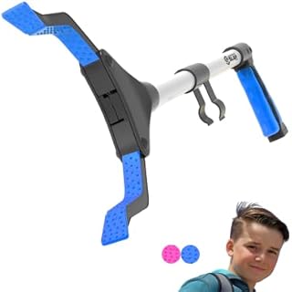 SLAH® 26inches Litter Picker Grabber Stick, Helping Hand Grabbers for Disabled, Litter Pickers for Adults Foldable Rotating 360 Degree Reaching Aids (26" Kids Blue)