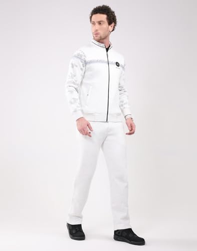 Image of Monte Carlo Men's Regular Fit Collared Neck Full Sleeve Solid Winter Tracksuit | Soft Warm Material | Stylish Sports & Casual Winter Wear for Men (Pack Of 1)