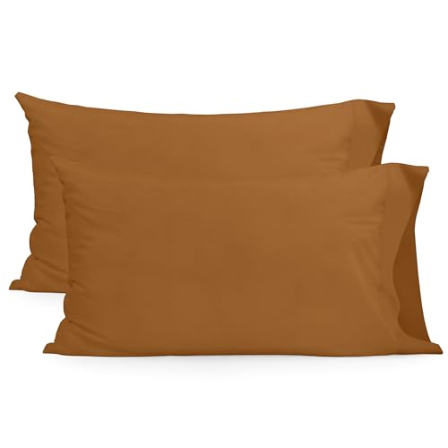 Basic Funda de almohada 50x75 cm (x2) (Cama 150/160) Terracota