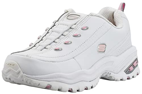 Skechers Sport Women's Premium-Premix Slip-On Sneaker, White/Pink, 6 B(M) US