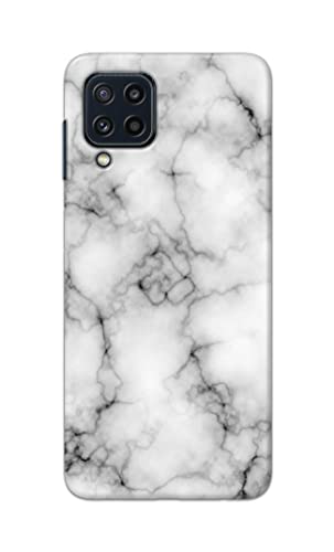 Image of Light White Marble Texture Natural Pattern Hard Back Case Cover for Samsung Galaxy M32 (4G) / Samsung F22 (4G) / Samsung M22 (4G) Back Cover -(J5) VNS2230