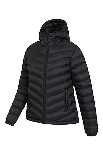 Mountain Warehouse Seasons Womens Padded Jacket - Water Resistant Coat, Puffer Jacket, Front Pockets, Adjustable Elastic Cuffs & Hood - For Autumn, Winter, Outdoors
