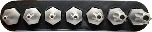 VETCO 7-Piece Security Torx Bit Set T-7, T-8, T-9, T-10, T15, T20, T25