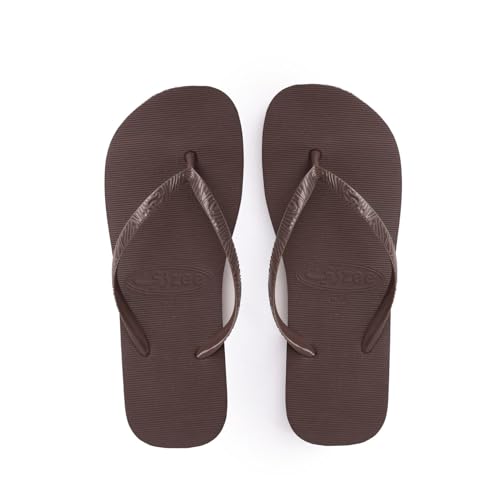 Zee ZANOOBA - Man - BROWN 47-48 Flip Flop Slipper for MEN