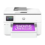HP OfficeJet Pro 9730e Wide Format Wireless All-in-One Color Inkjet Printer, Print, scan, Copy up to 11x17', ADF, Duplex Printing Best for Office, 3 Months of Instant Ink Included (537P6A)