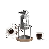 iBLENDAR Tragbare pneumatische Kaffeemaschine, manuelle Luftdruck-Espressomaschine, kompakt für Camping Reisen & Heimgebrauch, mit Manometer, 58mm / 51mm Portafilter (51mm Portafilter)