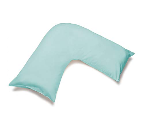 Almohada ortopédica azul cielo de la ayuda de la almohada de la ayuda llena extra para la espalda del cuello y la ayuda de enfermería Cover