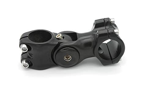 HONG111 Adjustable Stemï¼Œ MTB Stem 31.8 95mm 0-60 Degree Adjustable Bike Stem Mountain Bike Stem Short Handlebar Stem for Bicycle, Road Bike, MTB, BMX, Cycling (Aluminum Alloy,Black)