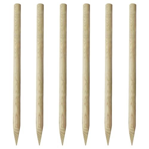 vidaXL 6x Postes de Valla Palos Estacas para Cerca de Jardín Cercado...