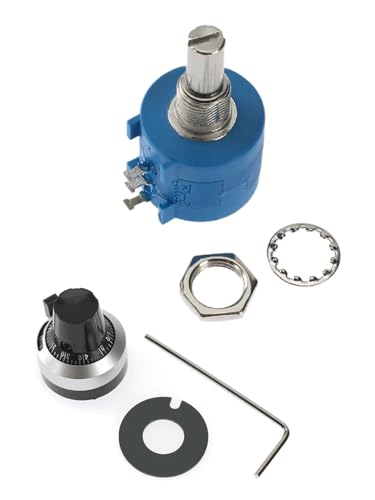 Potenciómetro 20K Ohm 3590S componente multivuelta con perilla dial de diez giros 5
