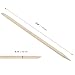 LEXININ 1500pcs 4.5 Inch Orange Wood Nail Sticks, Wooden Cuticle Pusher Sticks, Doubled Sided Wooden Stick for Manicure, Pedicure