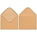 Juvale Craft Envelope A2 - A2 Brown Envelopes, 4 3/8 x 5 3/4 In, 100 Pack, Pointed V-Flap - Water-Activated Seal & Tear-Resistant - Wedding Invitations, Baby Shower & Party Cards & Photos