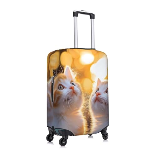 Cats Elastic Travel Luggage Cover, Washable Spandex Suitcase Protector, Anti-Scratch Fits 18-32 Inch3