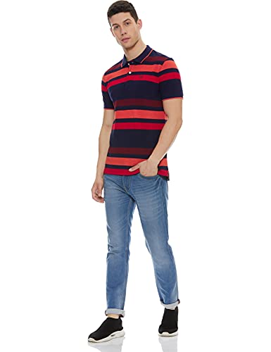 Image of Max Men's Men Striped Polo T-Shirt