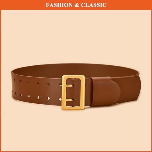 Classics Women's Waist Strap Ladies Vintage Solid Color Belt Genuine Leather Pin Buckle Belts3