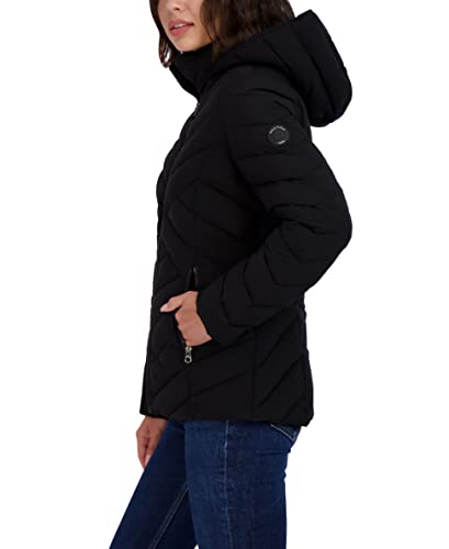 Nautica Women's Short Chevron Packable Down Jacket3